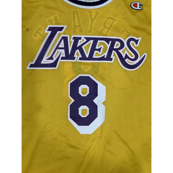 Kobe Bryant Los Angeles Lakers Jersey Authentic Champion Jersey Rookie #8 52 NBA - Picture 3 of 8